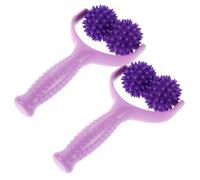 Mikinona 2 Piezas Y-shaped Handheld Massage Stick Roller With Spiky Balls Manual Deep Tissue Muscle Massager For Neck Shoulders Legs And Body Relaxation Portable For Yoga And Travel