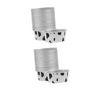 Mikinona 2 Series Copa De Aluminio Para Hornear Moldes De Tartas Y Puddings Sin Tapa Reutilizables Para Cupcakes Y Postres Accesorios De Repostería Para Cocinas 50 Piezas*2
