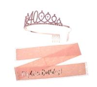 Mikinona 2 Tiaras Para 40 Cumpleaños Coronas De Diamantes De Imitación Para Fiestas De Cumpleaños Coronas Doradas Para 40 Cumpleaños De Princesa Azul Para 40 Cumpleaños