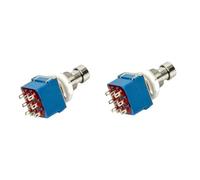 Mikinona 2 Uds Pedal De Efectos De Guitarra Pedal De Guitarra Eléctrica Stompbox 9-Pin 3Pdt Interruptor De Pie True Bypass Tablero De Pedal Para Guitarra Eléctrica Pedal Wah Pedal De