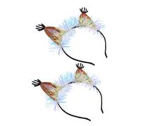 Mikinona 2 Unids Ardilla De Oreja Diseño Pelo Aro Encantador Chica Tocado Fiesta Decoración De Pelo Naranja