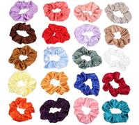 Mikinona 20 Coleteros Elásticos Para Niñas Pinzas Para El Pelo Bandas Para El Pelo Pequeñas Y Rizadas De Seda Accesorios Para El Pelo Coleteros Elásticos De Satén