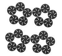 Mikinona 20 Piezas Cabezal De Fregado Para De Pies Recarga De Rodillos De Repuesto Cabezal De Recarga De Rodillos Cabezales De Molienda De Repuesto Escarchado Negro