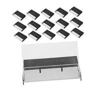 Mikinona 20 Piezas Casete De Cinta Retro Organizador Porta Cintas Cajas De Almacenamiento De Casetes De Audio Soporte Para Cinta De Casete Pequeño Organizador De Cintas Black El Plastico