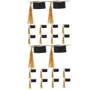 Mikinona 20piezas Cubiertas para Copas De Vino Diseño De Sombrero De Graduación Decoración Divertida para Fiestas De Graduación Tapa para Vaso De Fiesta Cubierta De Jarra para