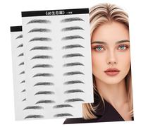Mikinona 2hojas Pegatinas Cejas Parches Cejas Artificiales Larga Duración Resistente Agua
