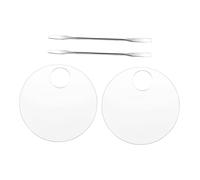 Mikinona 2juegos Conjunto De Paleta De Colores Transparente Acrílico Para Manicura Bases y Sombras De Uñas Incluye De Paletas De Maquillaje Para De Bases y De Colores