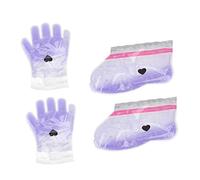 Mikinona 2pares Cera Para Manos y Pies Color Morado De Láminas De Cera Para Manos y Pies Para Spa Funda Para Parafina