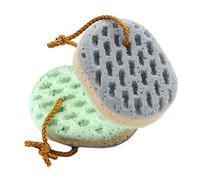 Mikinona 2piezas Bola de Baño Flor de Baño para Ducha Esponja Corporal de Fregado Material Natural para Exfoliar la Piel o Spa