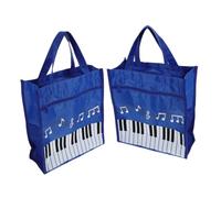 Mikinona 2piezas Bolso De Música Para Piano y Notas Bolso De Mano Portátil Con Asas Para Guardar Libros De Música y Partituras Para Maestros y Estudiantes Clase o Ensayos