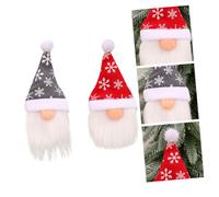 Mikinona 2piezas Botellas De Vino para Decoración De Fiestas Tapa Navideña para Botellas De Vino Sin Cara