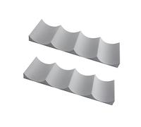 Mikinona 2Piezas Botellero de Plástico Apilable Vino de Estante Organizador Cocina y Frigorífico Color Aleatorio Soporte y Espacio