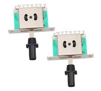 Mikinona 2piezas Botones De Repuesto Para Interruptor De Pastilla De Guitarra De Posiciones Compatible Guitarras Tipo Material Duradero y Diseño Fácil De Usar