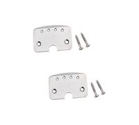 Mikinona 2piezas Cigar Box Guitar String Tailpiece Con De Montaje Para Eléctricas Plata