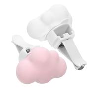 Mikinona 2piezas Clips De Aromatizador Para Salida De Aire Del Coche De Diseño Nube Decoración Creativa Para Interior De Vehículo Oficina o Baño