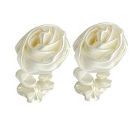 Mikinona 2piezas Coleteros De Retro Rosa Accesorios Cabello Diseño De Puntos Blanco