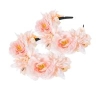 Mikinona 2piezas Diadema De Flores Artificiales Para Mujer Diadema Floral Elegante Accesorios Cabello Flores Para Festivales y Fotos
