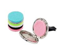 Mikinona 2piezas Difusor De Forma De Huella Canina Para Ventilación De Auto Con Almohadillas De Color Aleatorio Decoración y Ambientador De Aire Automotriz