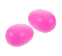 Mikinona 2piezas Huevos Sonoros De Juguete Para Diversión Rellenos De Pascua Maracas Plásticas Instrumentos Musicales