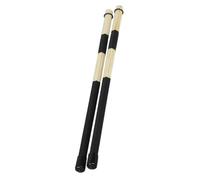 Mikinona 2piezas Palillo De Baquetas De Bambú Baqueta De Madera Para Instrumentos Musicales De Percusión Accesorios De Instrumentos Cepillo De