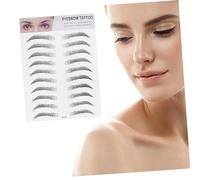 Mikinona 2piezas Pegatinas De Cejas Imitación Para Maquillaje Natural y Rápido Herramienta De Cejas Para Hombres y Mujeres Ahorra El Estilo Personal