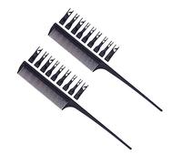 Mikinona 2piezas Peine Cortador De Pelo Profesional Peine De Peluquería Recortadora De Pelo Cuchilla Protectora Ligero y Portátil