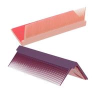 Mikinona 2piezas Peine Para Planchas Desmontable Unidades Hierro Para Alisar El Cabello Rizado Accesorio Peine Portátil Para Plancha De Pelo De Salón