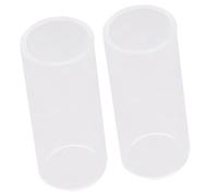 Mikinona 2piezas Slide De Guitarra De Vidrio Cuello De Botella Slide De Guitarra Estándar Diapositiva De Vidrio Para Sostenimiento Superior