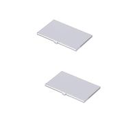 Mikinona 2piezas Soporte De Aluminio para Tarjetas Sim y Chip Organizador De Teléfono con Ranura para Aguja Color Plateado para Uso Hogar y Tienda