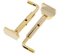 Mikinona 2piezas Tornillo De Mentonera Para Violín Soporte Para Violín Metálico Pulido Accesorio Para Instrumentos Musicales Profesional