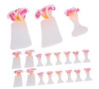 Mikinona 3 Juegos Herramienta de arte de uñas de separación de los pies uña del dedo del pie separadores de dedos para esmalte de uñas yogui Dijeadores de los pies para esmalte de uñas rosa