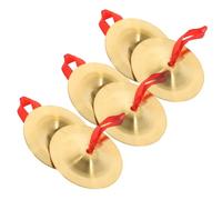 Mikinona 3 pares Cymbales de Dedo de Cobre para Instrumentos Musicales para Danza Divertidos y Duraderos para Entretenimiento Infantil y el