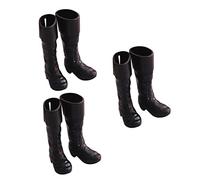 Mikinona 3 Pares Mini Botas Simuladas para Casa de Muñecas Decoración Escena Miniatura Accesorios Chic para Paisaje Miniatura Fotográfico de Zapatos