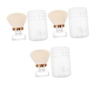 Mikinona 3 Piezas Cepillo De Uñas Cepillo De Maquillaje Cepillo De Rubor Cepillo De Limpieza De Uñas Cepillo De Limpieza De Uñas Cepillo De Cepillo De Uñas Con Mango Plumero