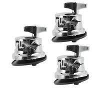 Mikinona 3 piezas de accesorios de montaje de tambor de repuesto para Tom Soporte de pierna de tambor de percusión para bases de tambor Tom Supply de aleación de zinc para instrumentos musicales