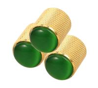 Mikinona 3 Piezas De Ojo Verde Para Tapas De Práctica Pequeñas Y Perillas De Amplificador De Guitarra Eléctrica Con Potenciómetro Bajo Musical Altavoz Instrumentos De Rendimiento