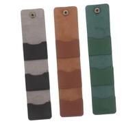 Mikinona 3 Piezas Estuche para Púas de Guitarra de PU Plegable con Compartimentos Organizador de Púas Portátil para Músicos Bolsa Enrollable para Almacenamiento de Plectros Compatible