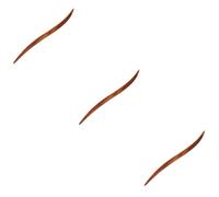 Mikinona 3 Piezas horquilla de madera decoración asiática pinzas para el cabello para niñas pelo chino Venda hair clips horquillas moño palo de pelo de ébano palillo de pelo de niña Sándalo