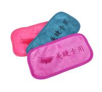 Mikinona 3 Piezas Toallas para Frente para Extensión de Pestañas Almohadillas Suaves y de Unidades Colores Surtidos Diseño Estable y Antideslizante para Profesional de y Maquillaje