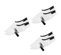 Mikinona 3pares Cubrezapatos Impermeables para Peluquería Funda Reutilizable y Antideslizante para Cortes De Cabello Accesorio De Estilo y Coloración Transparentes
