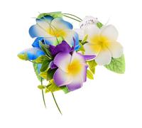 Mikinona 3pcs Clips De Cabello Kawaii Accesorios Para El Cabello De Flores Hawaianas Para Mujeres Decoraciones De Fiestas Realistas Accesorios Para El Cabello De Flores