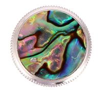 Mikinona 3piezas Botones Para Trompeta De Cobre Con Piedra Abulón De Accesorios Duraderos Para Reparación De Instrumento Musical