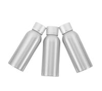Mikinona 3piezas Frascos de Aluminio de Dispensadores Portátiles de Loción para Viajes Botellas de Recarga para Cosméticos Frascos Flexibles de Viaje Rellenables para Cuidado Piel