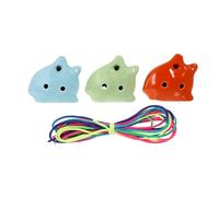 Mikinona 3piezas Ocarina Portátil Para Principiantes De Instrumento Musical Ligero Para Niño Niña y Adultos Para Amantes Música Color Aleatorio