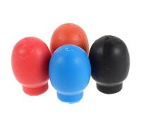 Mikinona 4 pares de protectores de baquetas, fundas de silicona para baquetas, consejos para practicar a bajo volumen, fundas de agarre con reducción de ruido, almohadillas de silenciamiento