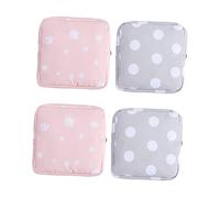Mikinona 4 Piezas Cartera Pequeña Para Niñas Bolsa De Con Cremallera Bolsas De Maquillaje Para Bolso Bolsa De Toallas Higiénicas Neceser De Viaje Para Mujer Servilleta Sanitaria