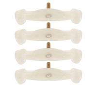 Mikinona 4 piezas de repuesto para hombreras de violín de tamaño 1/4 y 1/8. Pata de goma con tornillos para hombreras de violín, ideal para principiantes y largas sesiones de interpretación.