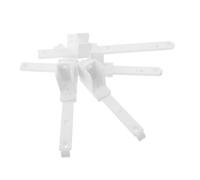 Mikinona 4 Piezas Elevador De Barandilla De Cama Accesorio Conector De Carril Guía Conector De Riel Para Carpintería Herrajes Para Barandillas De Cama White