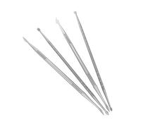 Mikinona 4 Piezas Herramientas de Doble Punta para Manicura Bolígrafo de Escultura Metálico para Gel Uv para Pintura Dibujo y Modelado de Uñas