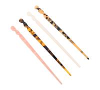 Mikinona 4 Piezas horquilla antigua palo de cabello tradicional Horquilla de acetato palo de cabello retro